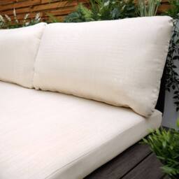 Modish Furnishing Naples Cream Aluminium 5 Seater Modular Corner Sofa Lounge Garden Set - thumbnail 5