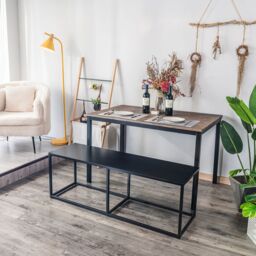 Nordlys Industrial Design Bench Metal Legs in Black - thumbnail 8
