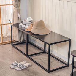 Nordlys Industrial Design Bench Metal Legs in Black - thumbnail 3