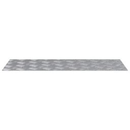 Berkfield Home Aluminium Checker Plates 2 pcs Anti-Slip 80x30 cm in Silver - Size: Medium - thumbnail 4
