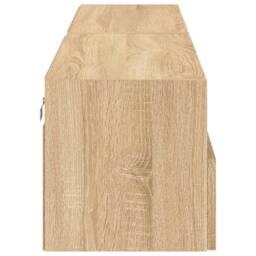 Berkfield Home TV Wall Cabinets 2 pcs Sonoma Oak 80x30x30 cm Engineered Wood in Light Tan - Size: 80 x 30 x 30 cm - thumbnail 9
