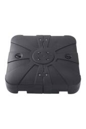 Living and Home HDPE Square Plastic Outdoor Umbrella Stand Parasol Base in Black - thumbnail 4