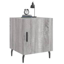 Berkfield Home Modern Bedside Cabinets 2 pcs Grey Sonoma 40x40x50 cm Engineered Wood - Size: 40 x 40 x 50 cm - thumbnail 4