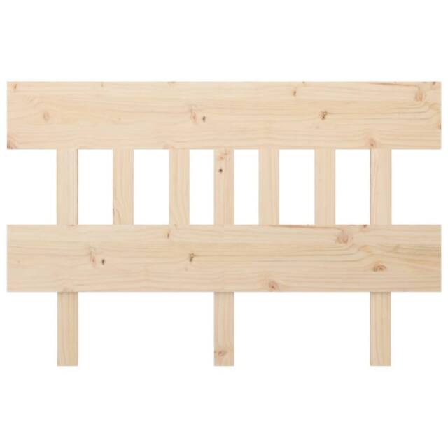 Berkfield Home Beautiful Bed Headboard 143.5x3x81 cm Solid Wood Pine in Natural - image 1