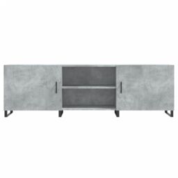 Berkfield Home TV Cabinet Concrete Grey 150x30x50 cm Engineered Wood - Size: 150 x 30 x 50 cm - thumbnail 5