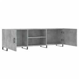 Berkfield Home TV Cabinet Concrete Grey 150x30x50 cm Engineered Wood - Size: 150 x 30 x 50 cm - thumbnail 6