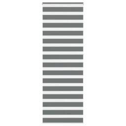 Berkfield Home Elegant Zebra Blind Dark Grey 85x230 cm Fabric Width 80.9 cm Polyester - thumbnail 2