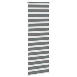 Berkfield Home Elegant Zebra Blind Dark Grey 85x230 cm Fabric Width 80.9 cm Polyester - thumbnail 4