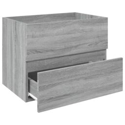 Berkfield Home Sink Cabinet Grey Sonoma 60x38.5x45 cm Engineered Wood - thumbnail 4