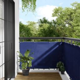Berkfield Home Balcony Screen Blue 90x1000 cm 100% Polyester Oxford