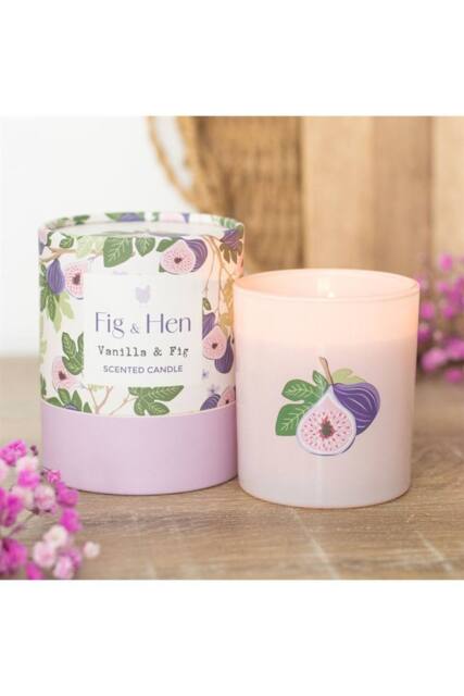 KDMD Vanilla & Fig Scented Candle - Fresh, Fruity, Relaxing Glow in Light Pink - image 1