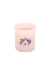 KDMD Vanilla & Fig Scented Candle - Fresh, Fruity, Relaxing Glow in Light Pink - thumbnail 3