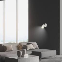 BRILONER Off White Metal Wall Lamp GU10 Single Spot Light Reading Spotlight - thumbnail 8