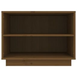Berkfield Home Shoe Cabinet Honey Brown 60x34x45 cm Solid Wood Pine - Size: 60 x 34 x 45 cm - thumbnail 5