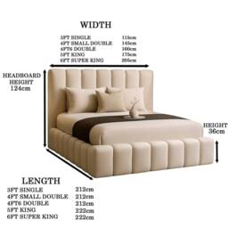 Desire Deco Plush Velvet Upholstered Daisy Ottoman Storage Bed Frame with Lift-Up in Charcoal - Size: King - thumbnail 3