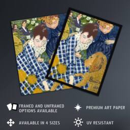 "Artery8 Women with Dog Art Nouveau Painting Bonnard Wall Art Poster Print - Size: W24"" x H32""" - thumbnail 2
