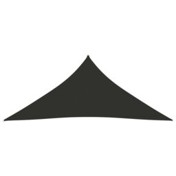 Berkfield Home Sunshade Sail Oxford Fabric Triangular 3x4x4 m Anthracite in Black - thumbnail 2