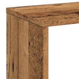Berkfield Home Room Divider Bookcase Old Wood 67x25x161.5 cm Engineered Wood in Brown - thumbnail 9