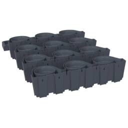 Berkfield Home Vertical Garden Plant Set 12 pcs Anthracite Polypropylene in Black - thumbnail 6