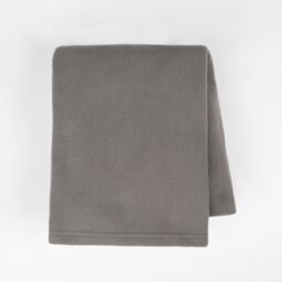 OHS Wholesale 10 Pack Plain Fleece Blanket Sofa Throw Joblot in Charcoal - Size: 120 cm x 150 cm - thumbnail 2