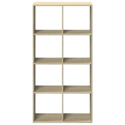 Berkfield Home Room Divider Bookcase Sonoma Oak 69.5x29x137.5 cm Engineered Wood in Brown - thumbnail 5
