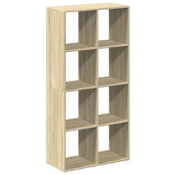 Berkfield Home Room Divider Bookcase Sonoma Oak 69.5x29x137.5 cm Engineered Wood in Brown - thumbnail 2