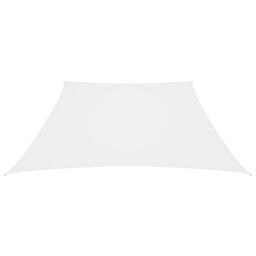Berkfield Home Sunshade Sail Oxford Fabric Trapezium 3/5x4 m White - thumbnail 2