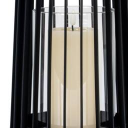Lemon Pavilion Furniture and Decor Lynk Medium Lantern and Candle Holder - L18 x W18 x H40 cm - Black - thumbnail 5