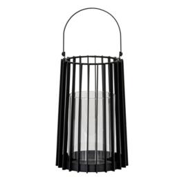 Lemon Pavilion Furniture and Decor Lynk Medium Lantern and Candle Holder - L18 x W18 x H40 cm - Black - thumbnail 1