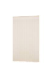Living and Home 2 Panels Semi-sheer Lace Curtains with Tassels in Beige - Size: 100 cm width x 210 cm drop - thumbnail 5