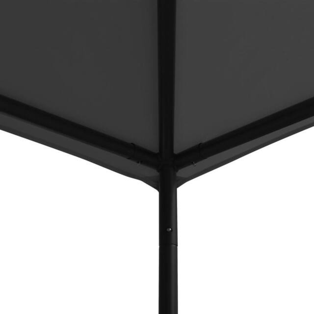 Berkfield Home Gazebo 3x3 m Anthracite Fabric & Steel 180 g/m ² in Dark Grey - image 1