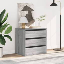 Berkfield Home Classic Corner Chest of Drawers Grey Sonoma 60x41x58 cm Engineere - Size: 60 x 41 x 58 cm - thumbnail 1