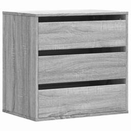 Berkfield Home Classic Corner Chest of Drawers Grey Sonoma 60x41x58 cm Engineere - Size: 60 x 41 x 58 cm - thumbnail 3