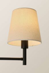 ValueLights Kincaid 3 Arm Tapered Shade Chandelier Style Ceiling Light in Black - thumbnail 4