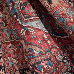 Livabliss Iris-Vintage Red Blue Beige Green Traditional Boho Living Dining Bedroom Rug - Size: 110 cm x 170 cm - thumbnail 8