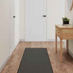 Berkfield Home Carpet Runner Sisal Look Anthracite 50x200 cm in Black - Size: 100 cm diameter - thumbnail 1
