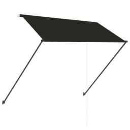 Berkfield Home Retractable Awning with LED 250x150 cm Anthracite in Black - thumbnail 4