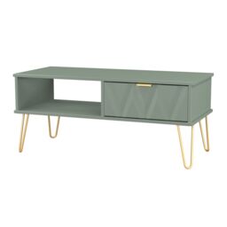 Ready Assembled 2 U Dallas 1 Drawer Coffee Table (Ready Assembled) in Pale Green - thumbnail 4