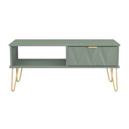 Ready Assembled 2 U Dallas 1 Drawer Coffee Table (Ready Assembled) in Pale Green - thumbnail 2