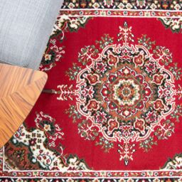 Kukoon Red Bordered Traditional Living Area Rug - Size: 160 cm x 230 cm - thumbnail 3