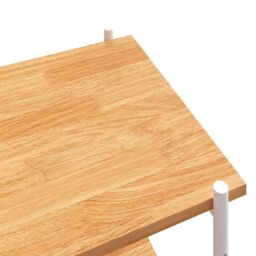 Berkfield Home 4-Tier Shelving Unit White & Oak 80x40x130 cm - Size: 80 x 40 x 130 cm - thumbnail 6