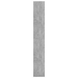 Berkfield Home Classic Book Cabinet/Room Divider Concrete Grey 80x30x198 cm Engi - Size: 80 x 30 x 198 cm - thumbnail 6