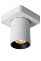 Lucide 'NIGEL' Dimmable Stylish Decorative Indoor LED Ceiling Spotlight GU10 in White - thumbnail 1