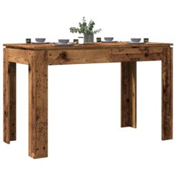 Berkfield Home Dining Table Old Wood 120x60x76 cm Engineered Wood in Brown - Size: 120 x 60 x 76 cm - thumbnail 3