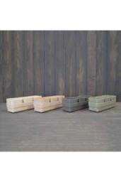 KDMD Earthy Oatmeal Chaff Trio Pots with Tray in Light Sand - thumbnail 2