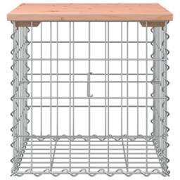 Berkfield Home Beautiful Garden Bench Gabion Design 43x44x42 cm Solid Wood Douglas in Brown - Size: 43 x 44 x 42 cm - thumbnail 1