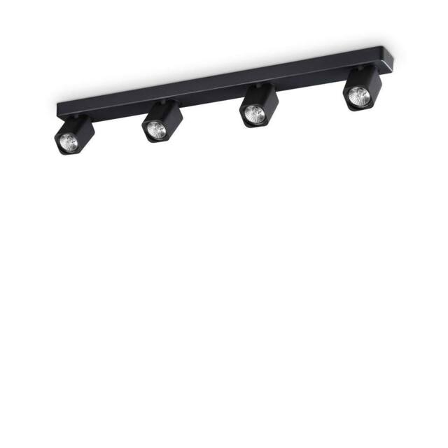 Netlighting Rudy 4 Light Ceiling Spotlight Bar Black