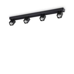 Netlighting Rudy 4 Light Ceiling Spotlight Bar Black
