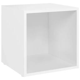 Berkfield Home Classic 3 Piece TV Cabinet Set White Engineered Wood - thumbnail 8