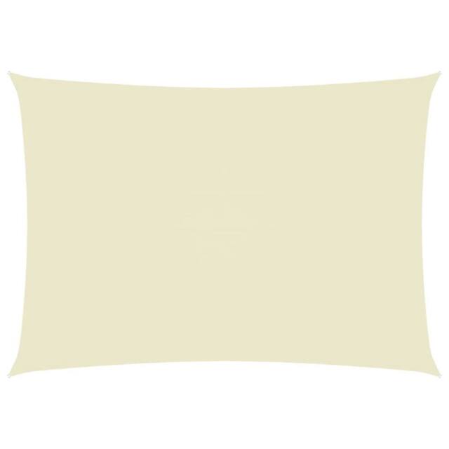 Berkfield Home Sunshade Sail Oxford Fabric Rectangular 6x8 m Cream in Beige - image 1